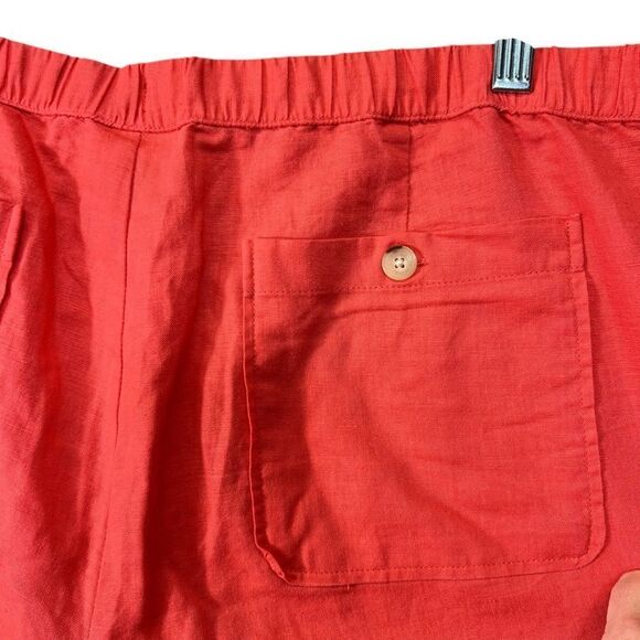 Liz Claiborne linen blend coral pants L - Picture 8 of 16